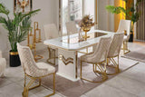 modern dining set --- table + 6 chairs