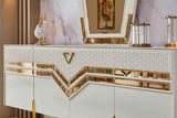 modern dining set --- table + 6 chairs