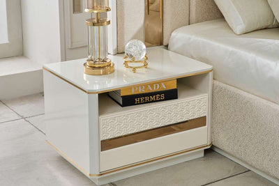 luxury Turkish bedroom set - modern gold accent design